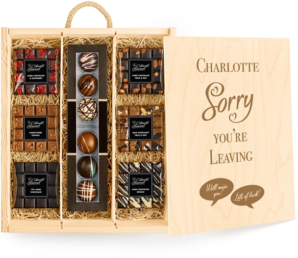 Retirement Large Personalised Variety Chocolate Tasting Experience - Ganache Selection